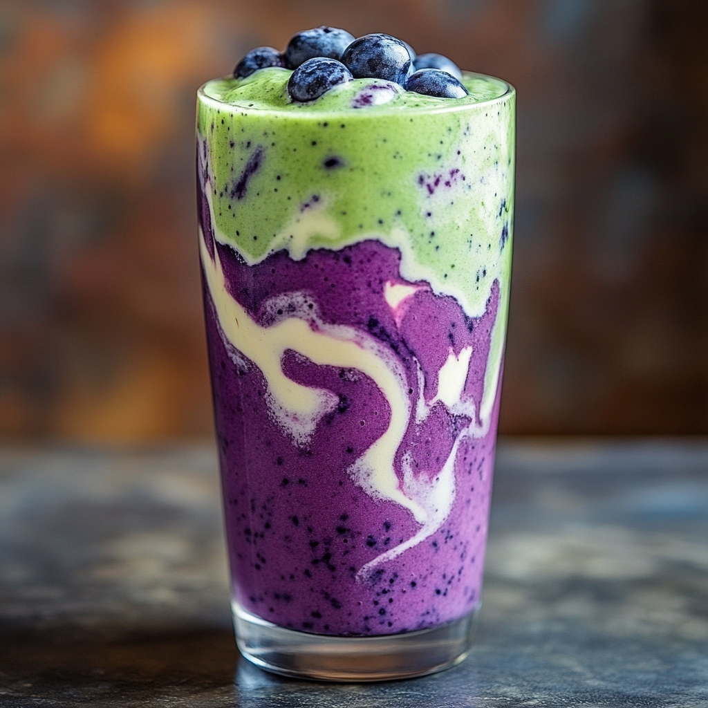 Wild Blueberry Vanilla Matcha Smoothie