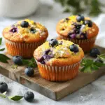 Blueberry Lemon Muffins 3 Blueberry Lemon Muffins