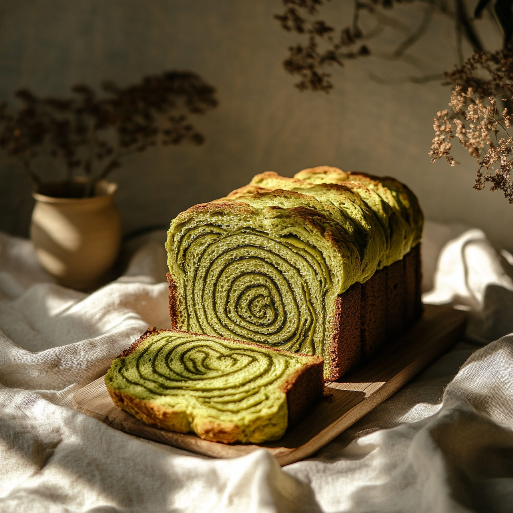 Sweet Matcha Bread