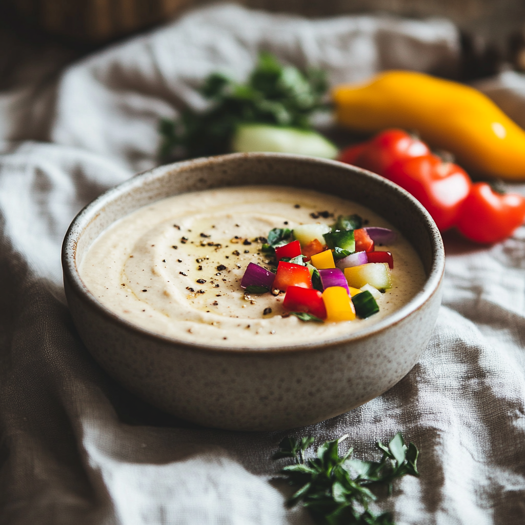 Easy Hummus With Veggies