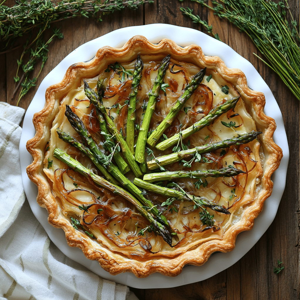 Asparagus Shallot Tart