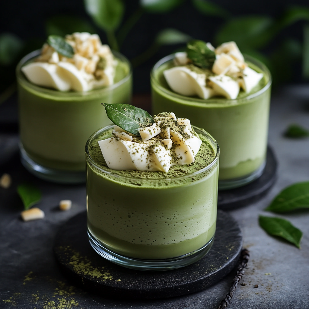 Matcha Mousse Cups