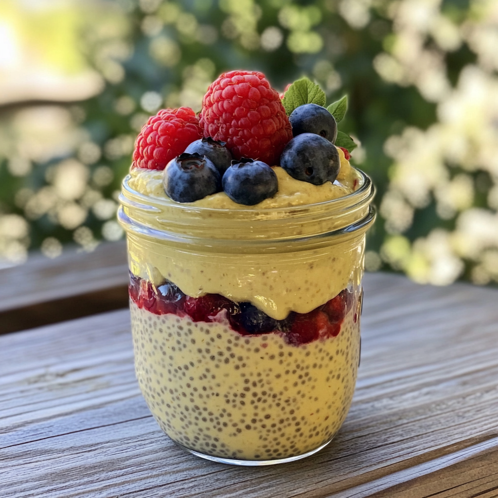 Chia Pudding with Mixed Berries