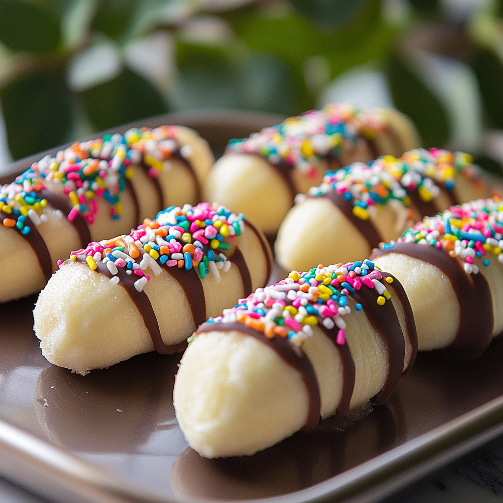Banana Pops Dipped in Chocolate