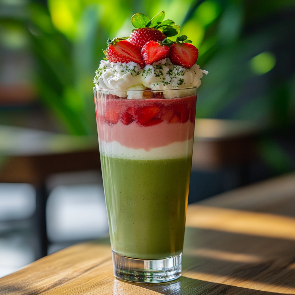 Coconut Cream Strawberry Matcha