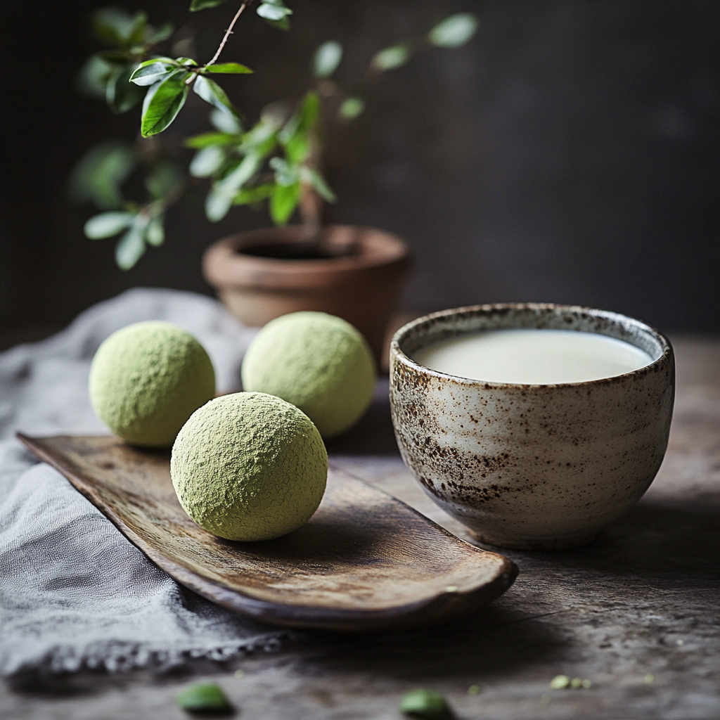 Green Tea Matcha Hot Chocolate Bombs
