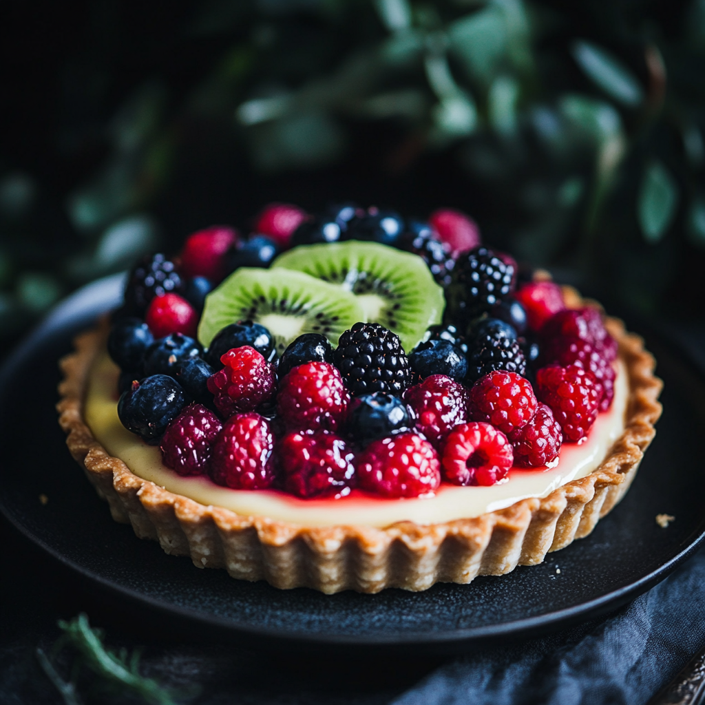 Fruit Tart with Vanilla Custard