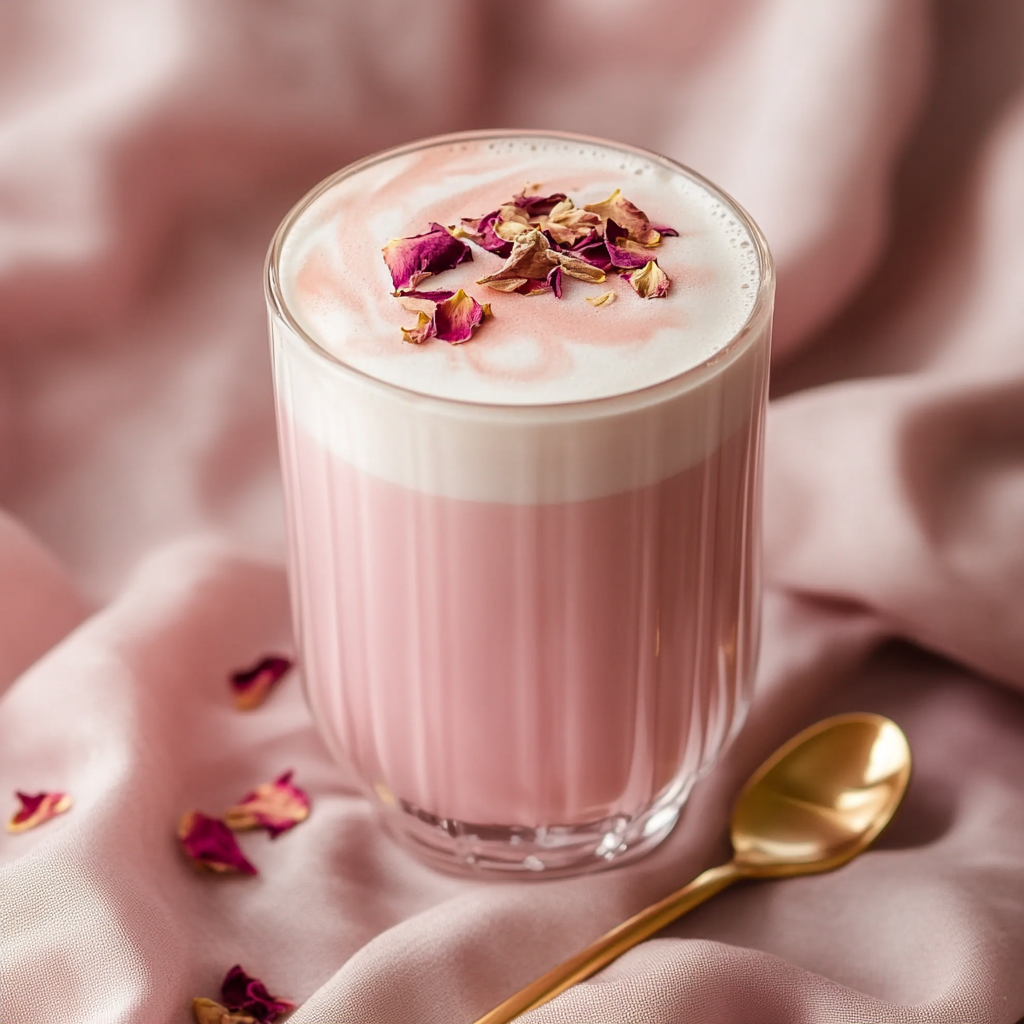 Vanilla Rose Tea Latte
