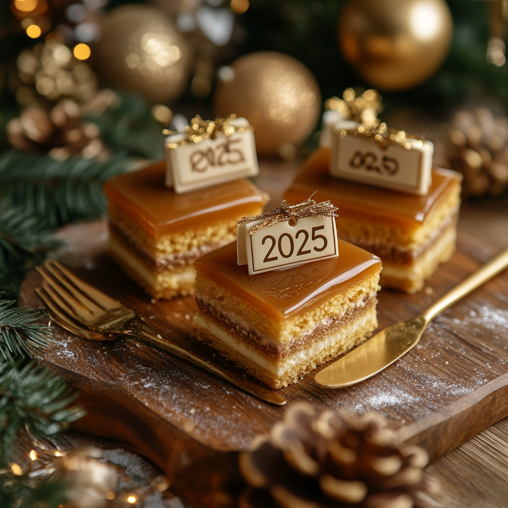 Caramel Grad Cake Squares