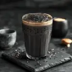 Iced Black Sesame Latte 3 Iced Black Sesame Latte