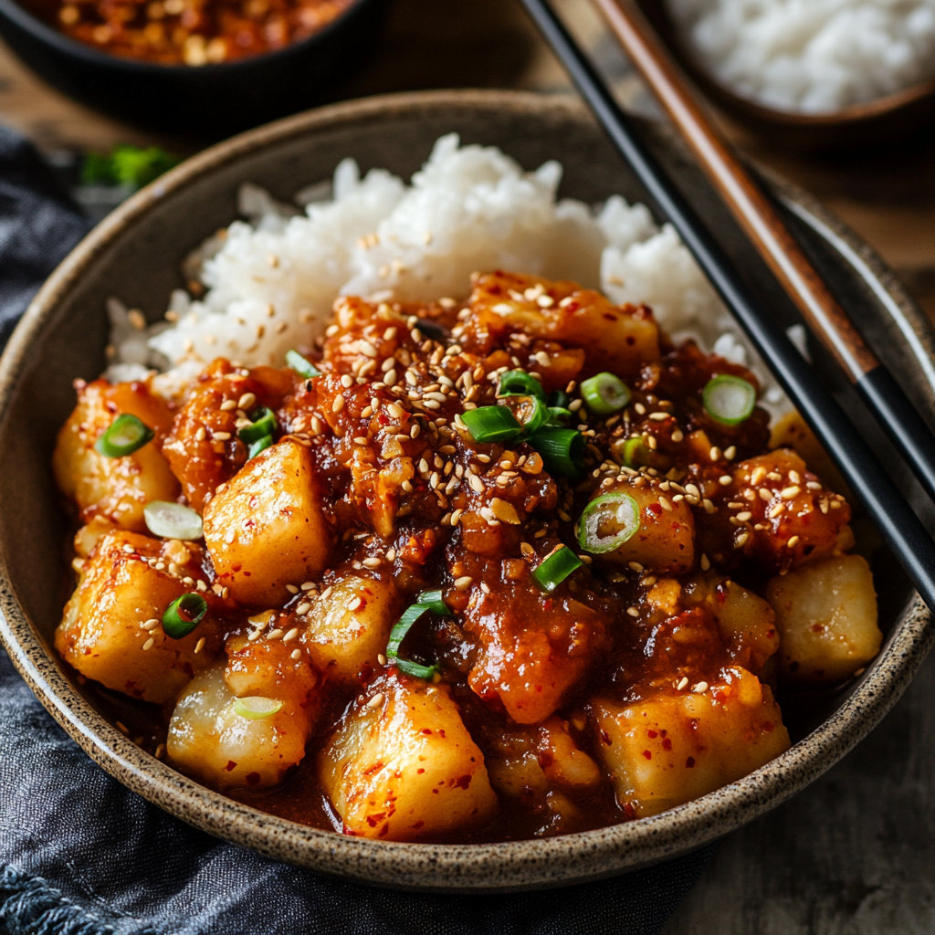 Easy Tteokbokki (Spicy Korean Rice Cakes)