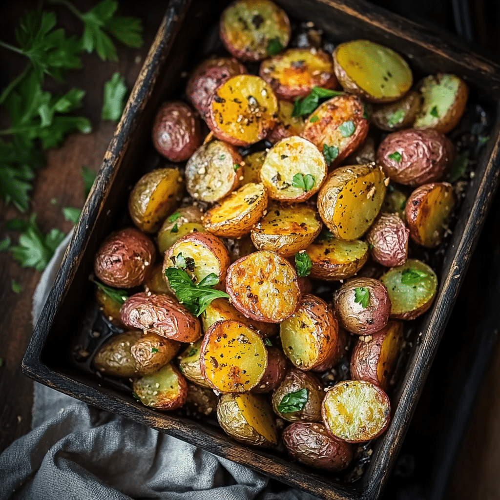 Roasted Rainbow Potatoes