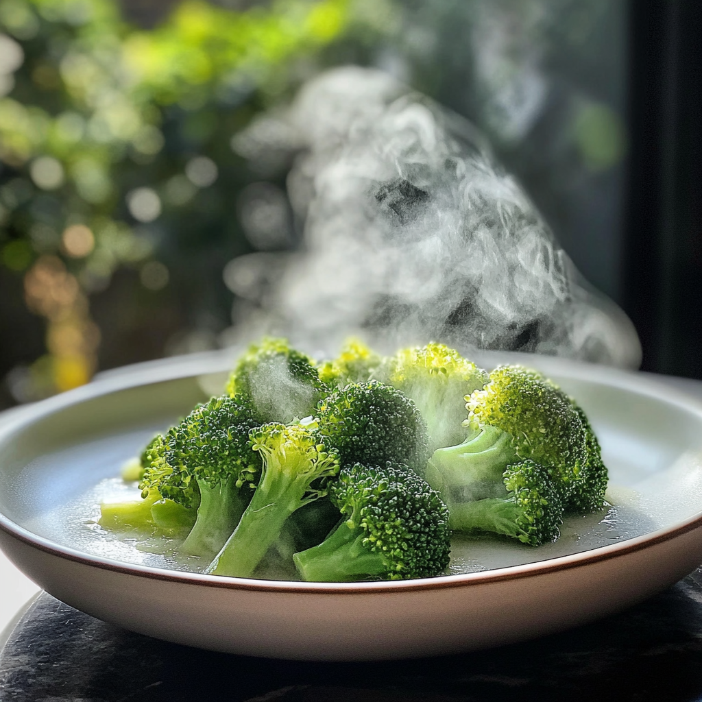 Steamed Broccoli (Bright Green & Crisp)