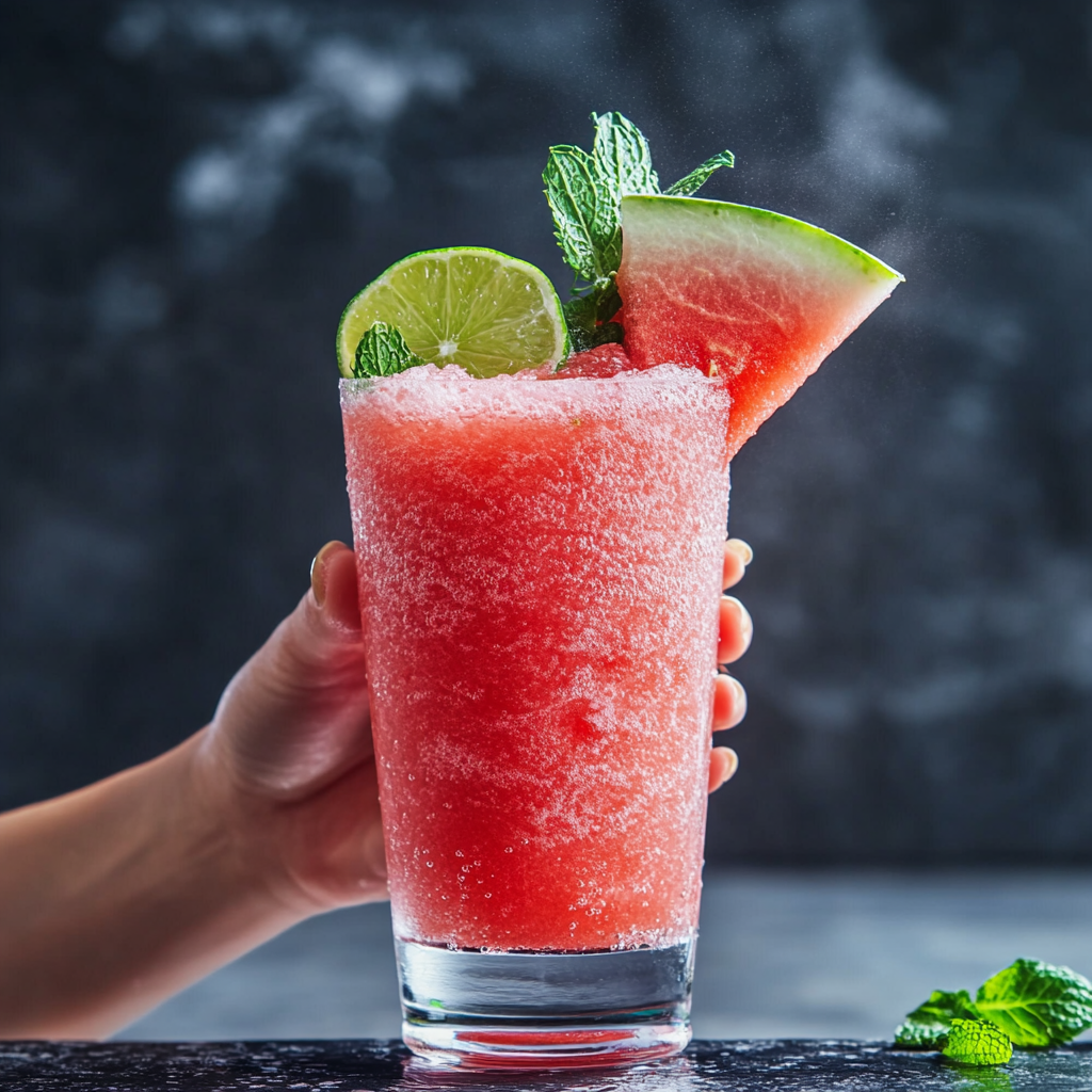 Watermelon Mint Lime Slushies