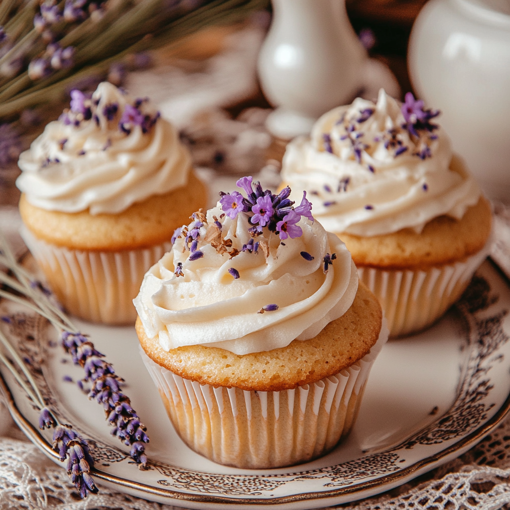 Lemon Lavender Cupcakes