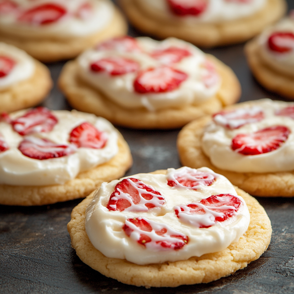 Strawberry Cheesecake Cookies
