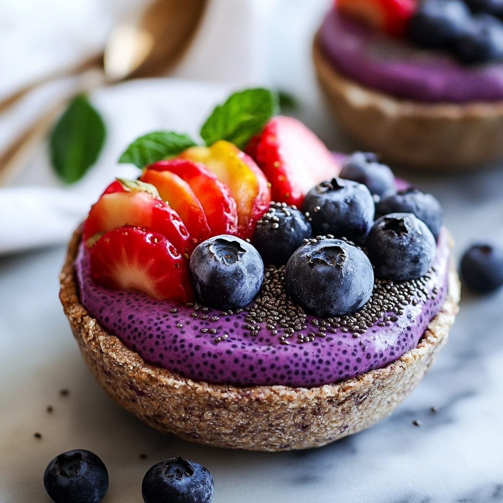 No-Bake Blueberry Chia Seed Pie: Easy Classic Dessert