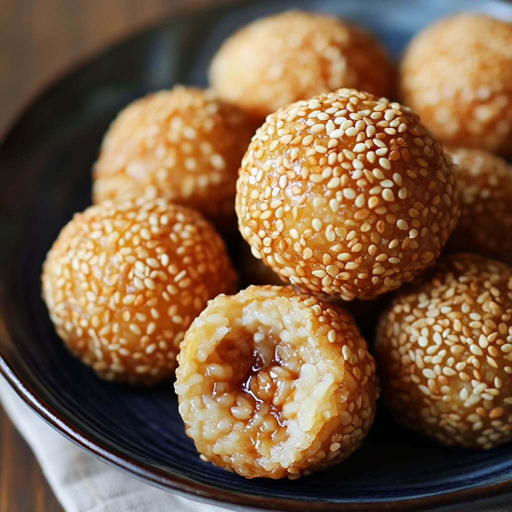 Sesame Balls with Red Bean Paste