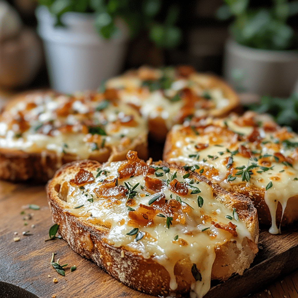 Cheesy Bacon Garlic Bread