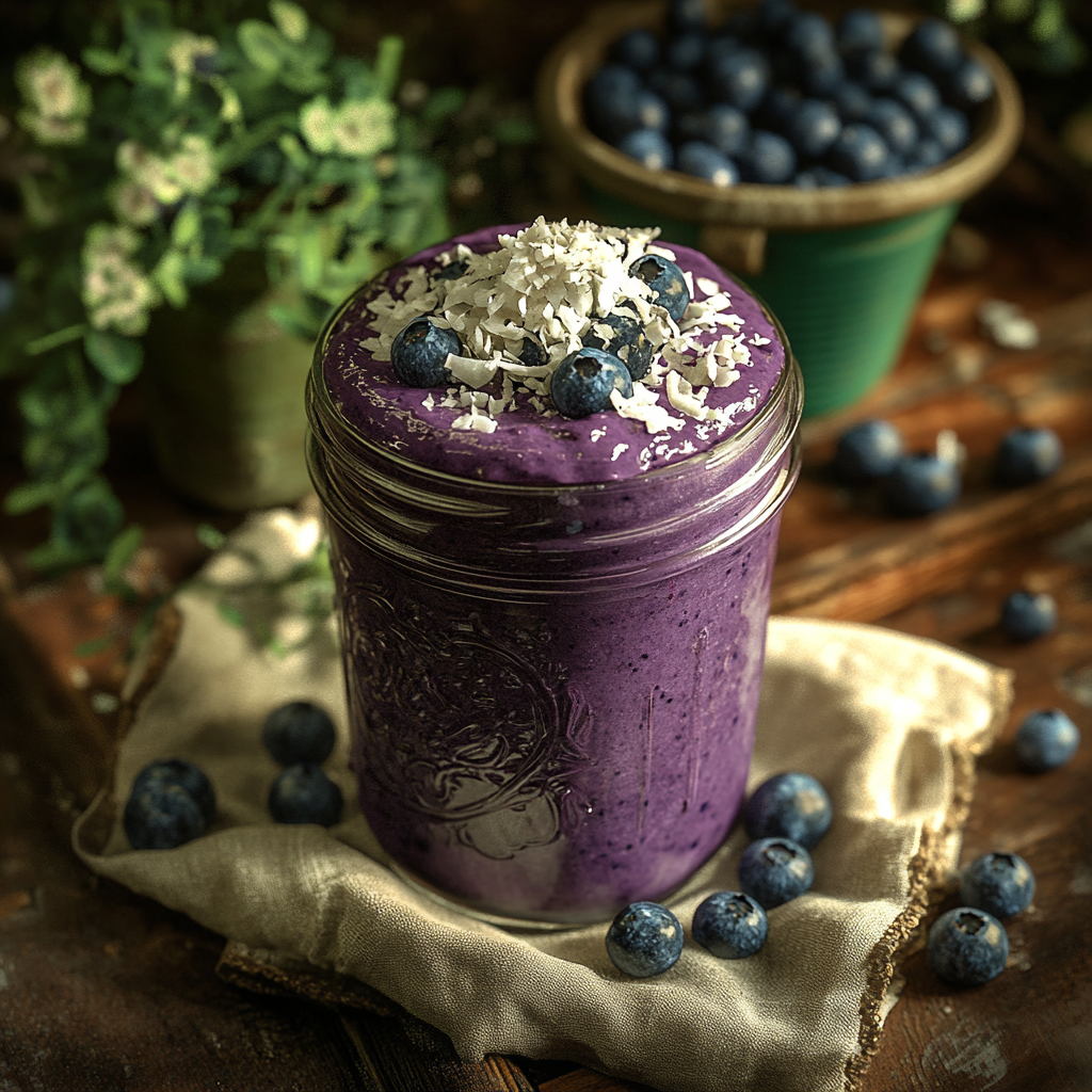 Coconut Blueberry Smoothie