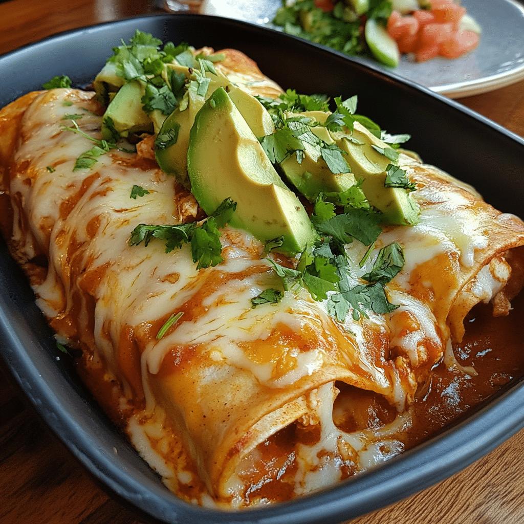 Crockpot Chicken Enchiladas