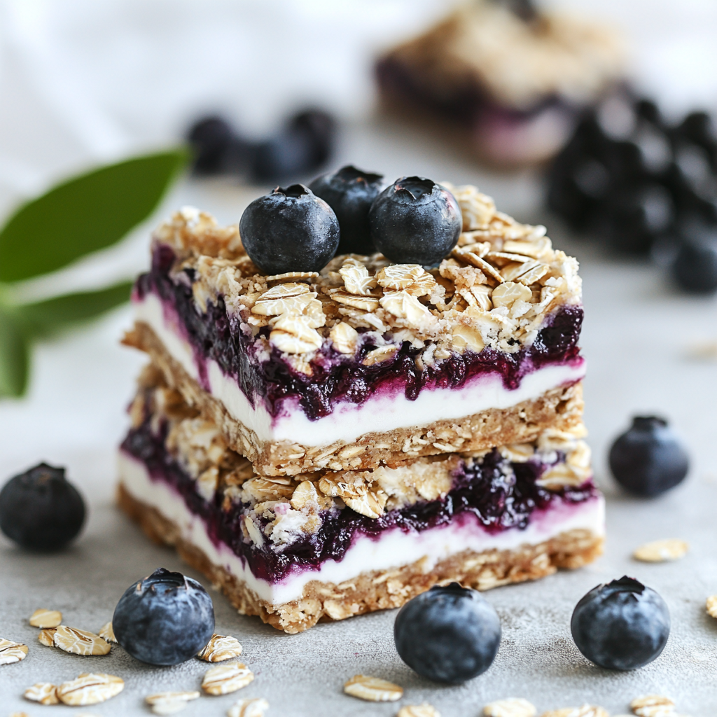 Yogurt Blueberry Breakfast Bars