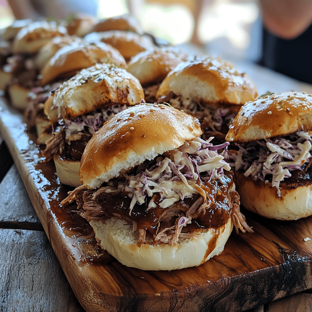 Crockpot Pulled Chicken Sandwiches