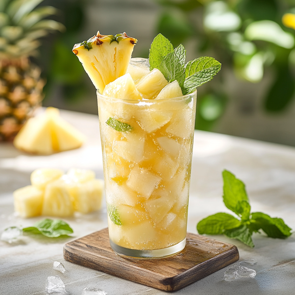 Pineapple Ginger Mojito (Non-Alcoholic)
