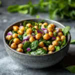 Honey Mustard Chickpea and Spinach Salad 3 Honey Mustard Chickpea and Spinach Salad