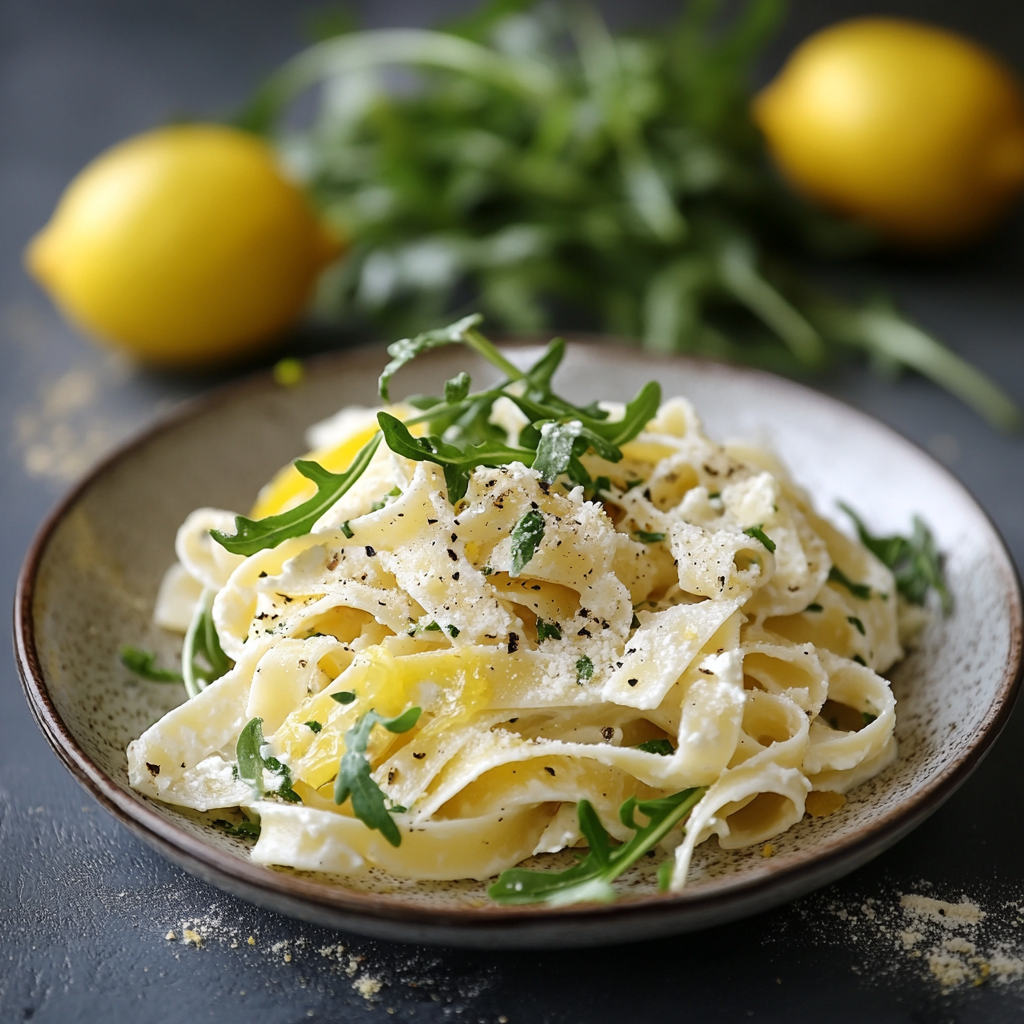 Ricotta Lemon Pasta with Arugula