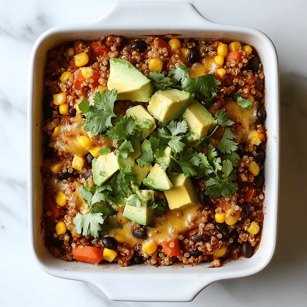 Quinoa and Black Bean Casserole