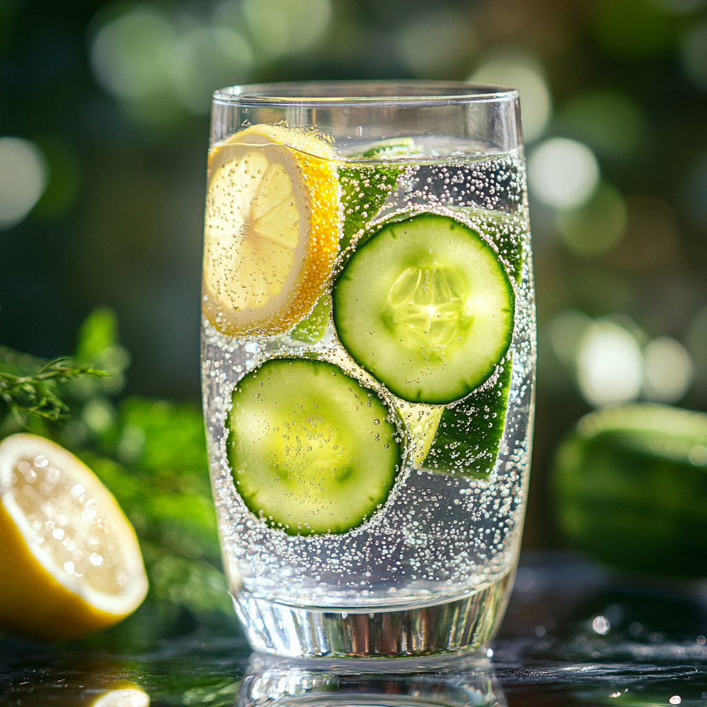 Lemon Cucumber Sparkling Water