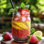 Strawberry Mint Chia Refresher 3 Strawberry Mint Chia Refresher