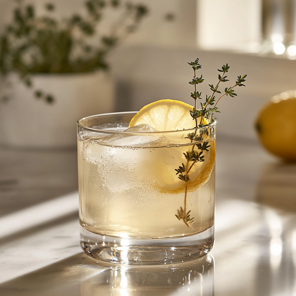 Sparkling Lemon Thyme Tonic