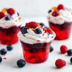 Red, White, and Blue Jello Cups