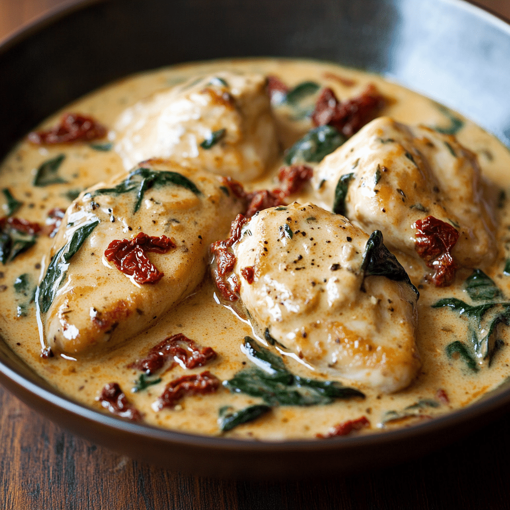 Crockpot Tuscan Chicken