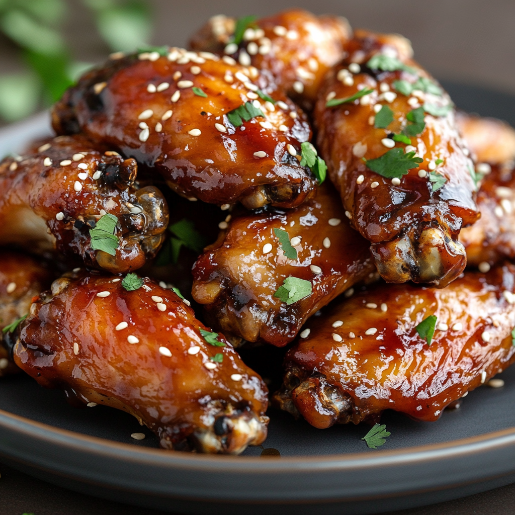 Sticky Asian Style Chicken Wings
