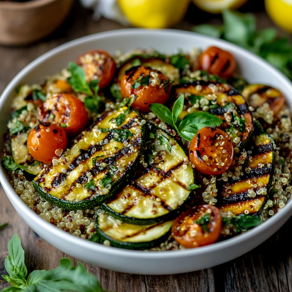 Grilled Zucchini and Quinoa Salad
