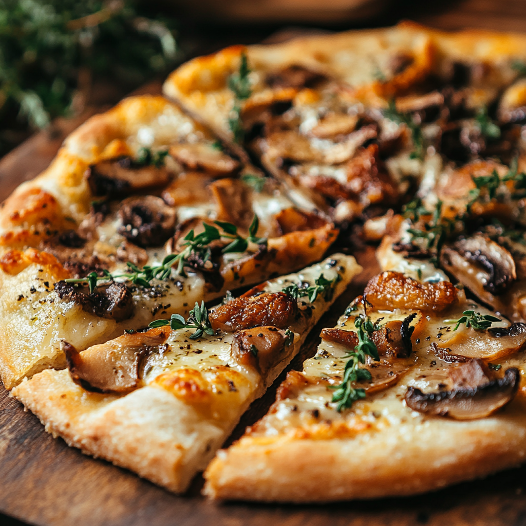 Roasted Mushroom Truffle Pizza