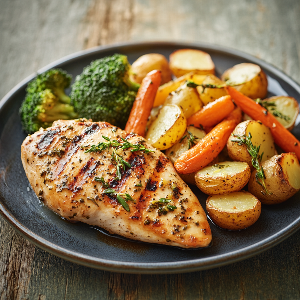Lemon Herb Chicken with Roasted Vegetables