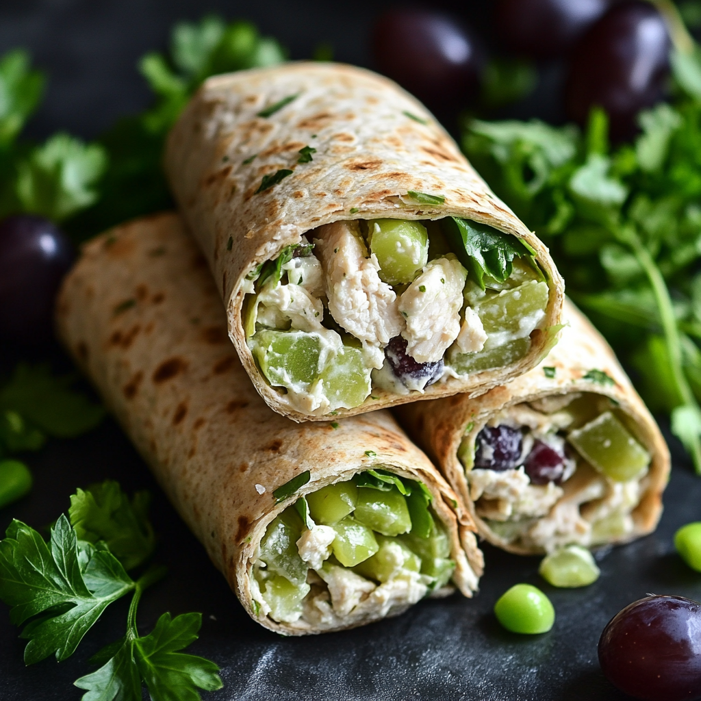 Greek Yogurt Chicken Salad Wraps