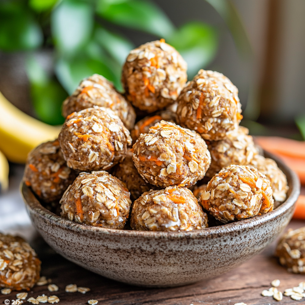 Carrot Banana Oat Bites