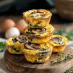 Spinach Mushroom Egg Muffins