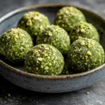 Matcha Pistachio Bliss Balls 3 Matcha Pistachio Bliss Balls
