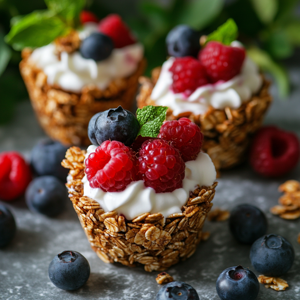 Coconut Yogurt Granola Cups